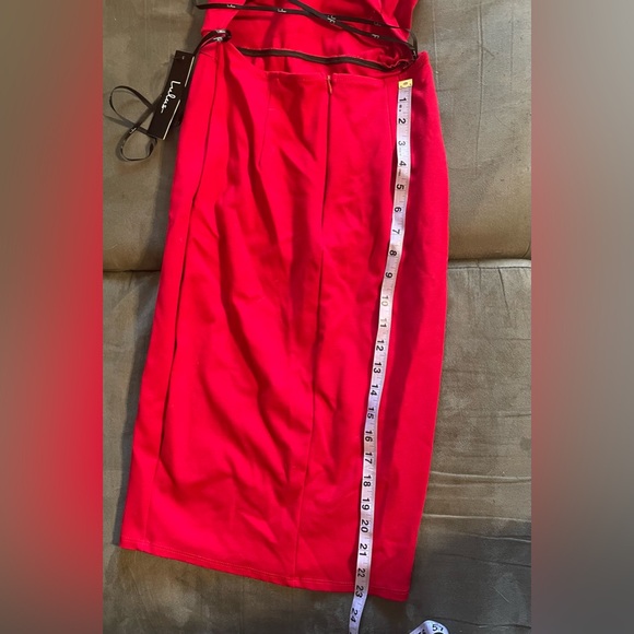 Lulus Red Backless Bodycon Midi Dress - Picture 6 of 7
